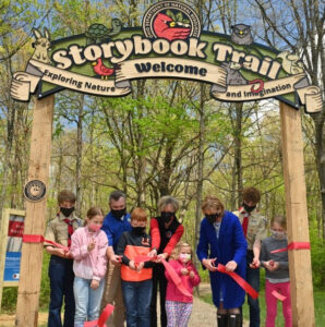 photo of storybook trail ribbon cutting ceremony