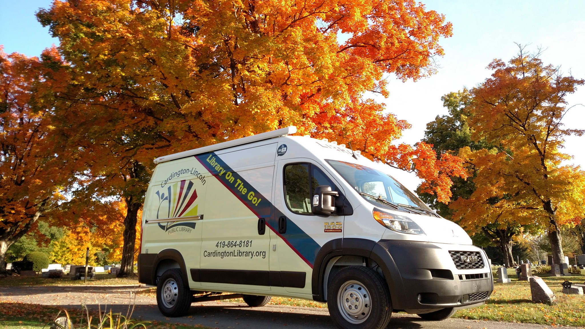 photo of library outreach van