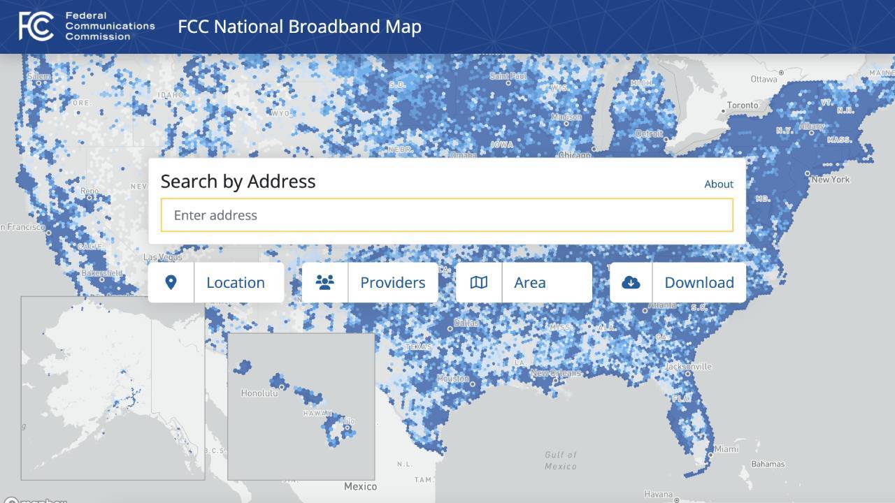 photo of FCC map