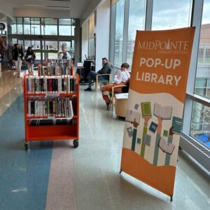 photo of pop-up library